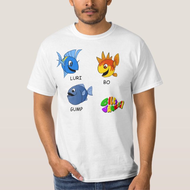 T-shirt LURI, BO e GUMP do Jackfish de Billy (Frente)