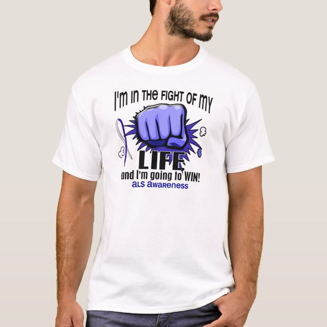 T-shirt Luta de meu ALS da vida 2 (Frente)