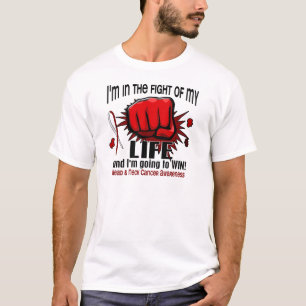 T-shirt Luta de minha vida 2 cancer principal e de pescoç