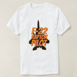 T-shirt Lutador de jato militar do piloto do raptor F-22