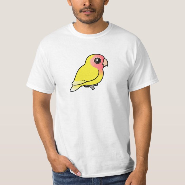 T-shirt Lutino Pêssego-enfrentou o Lovebird (Frente)