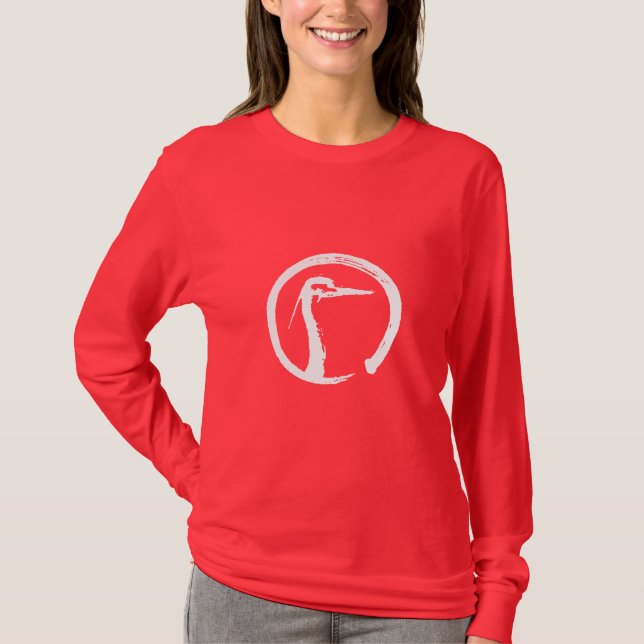 T-shirt Luva longa das senhoras de Budokai da cortiça (Frente)