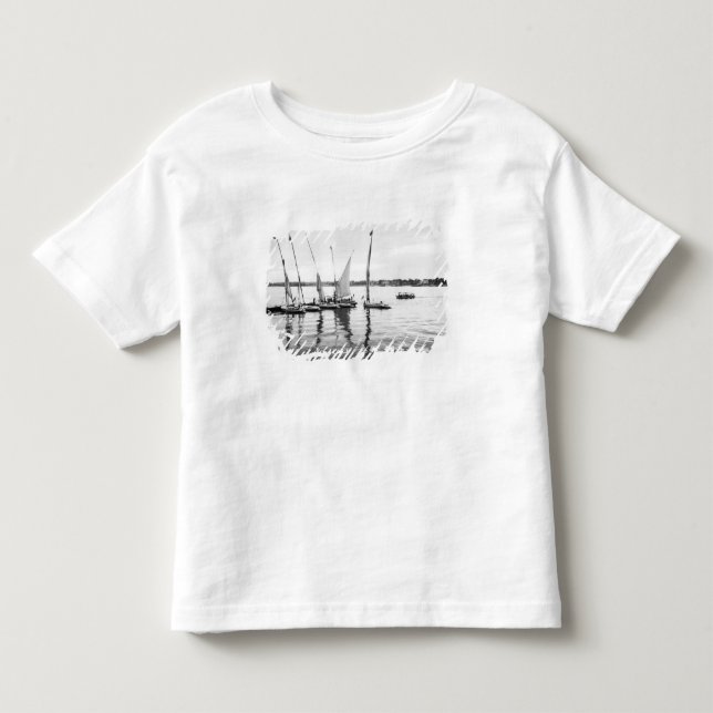 T-shirt Luxor Egito, Feluças no Nilo (Frente)