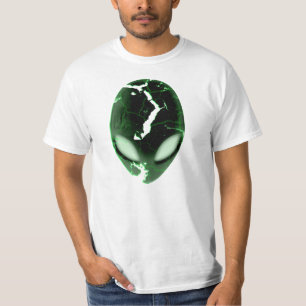 T-shirt Luz - alienígena verde