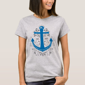T-shirt Luz de âncora do conhecimento, da ajuda e da