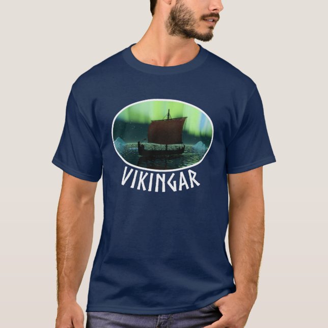 T-shirt Luzes De Vazamento E Norte (Frente)