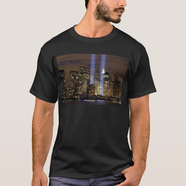 T-shirt Luzes em Homenagem a Nova York (Frente)