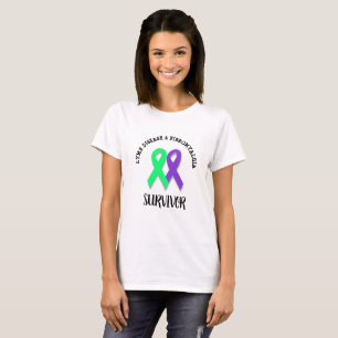 T-shirt Lyme Disease and Fibromialgia Warrior Shirt