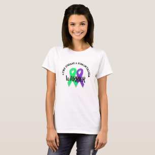T-shirt Lyme Disease and Fibromialgia Warrior Shirt