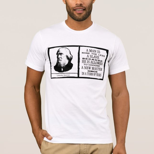 T-shirt Lysander Spooner (Frente)