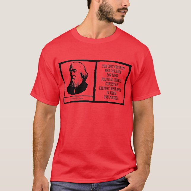 T-shirt Lysander Spooner (Frente)