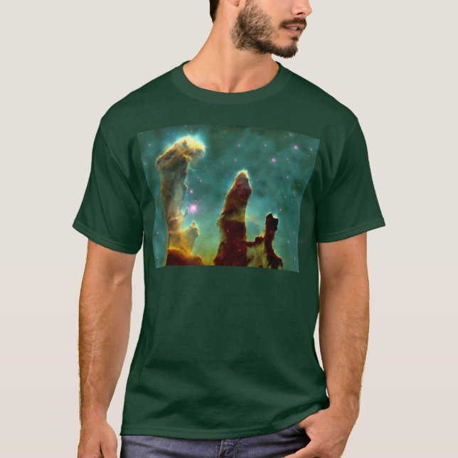 T-shirt M16 Nebulosa da Águia ou Pilares da Criação (Frente)