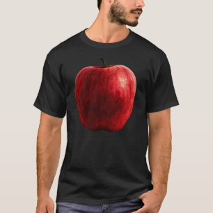 T-shirt Maçã Vermelha Brilhada