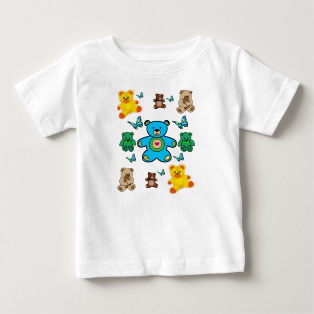 T-shirt Macacãozinho para Bebês (Frente)