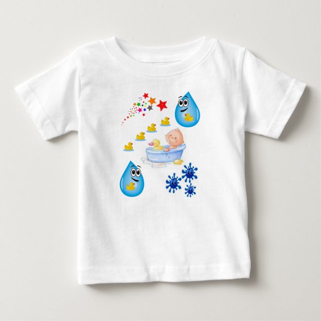 T-shirt Macacãozinho para Bebês (Frente)