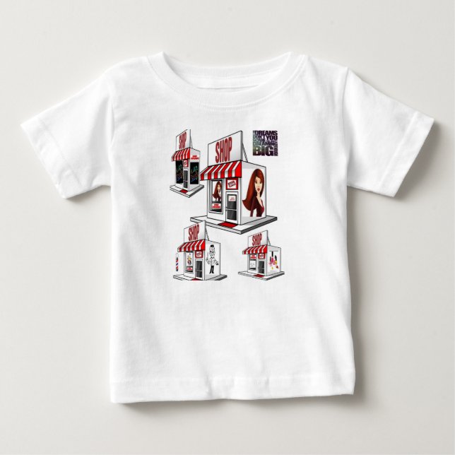 T-shirt Macacãozinho para Bebês (Frente)