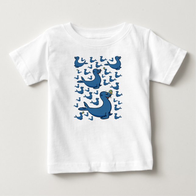 T-shirt Macacãozinho para Bebês (Frente)
