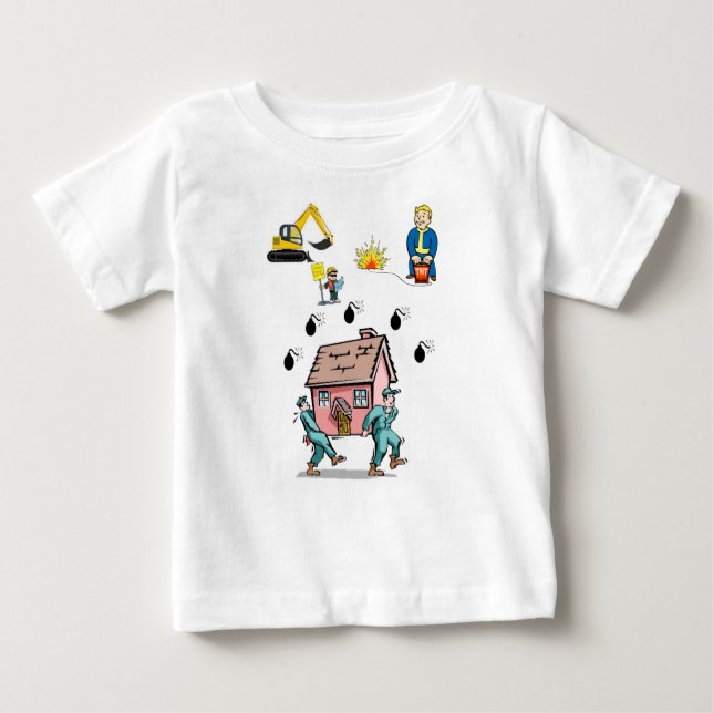 T-shirt Macacãozinho para Bebês (Frente)