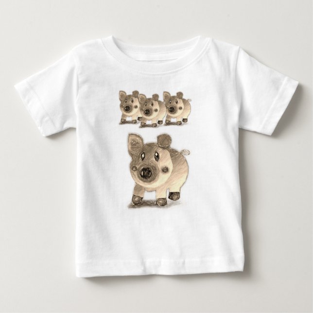 T-shirt Macacãozinho para Bebês (Frente)