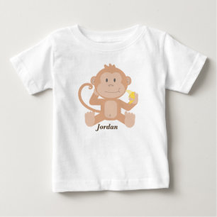 T-shirt Macaco-Bebê bonito do bebê