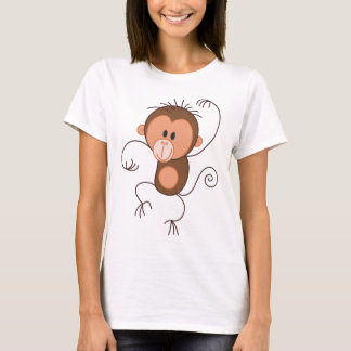 T-shirt Macaco bonito da dança