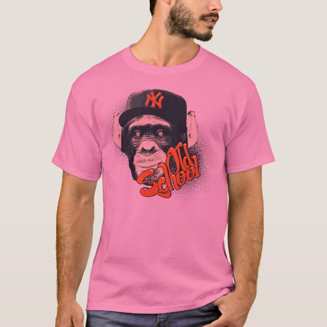 T-shirt Macaco da velha escola (Frente)