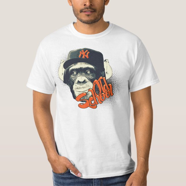 T-shirt Macaco da velha escola (Frente)