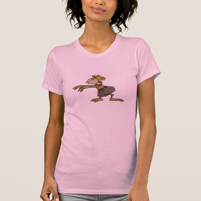 T-shirt macaco dançarino de hula (Frente)