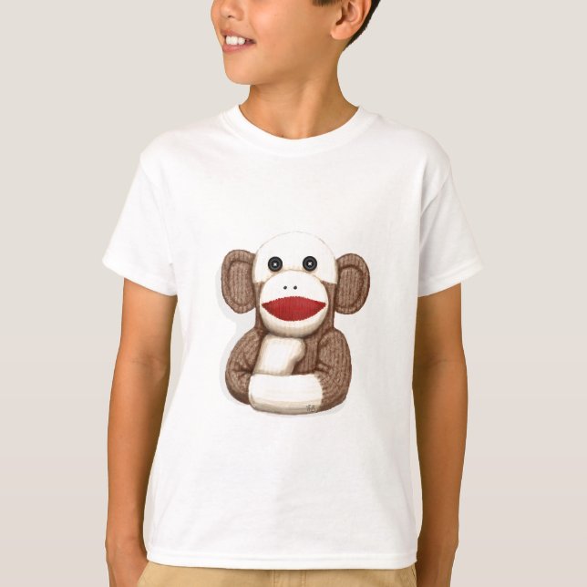 T-shirt Macaco de meia clássico (Frente)