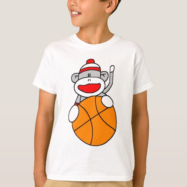T-shirt Macaco desportivo de basquete (Frente)