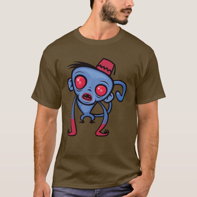 T-shirt Macaco do zombi (Frente)