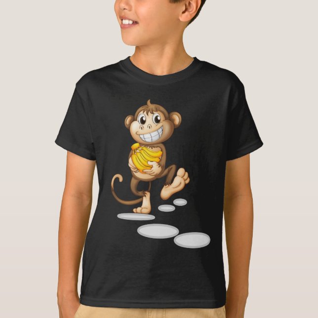 T-Shirt macaco feliz (Frente)