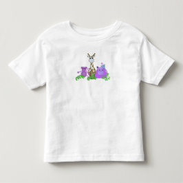 T-shirt Macaco, Girafa e Hipopótamo