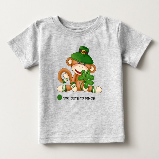 T-shirt Macaco-meia com Rua de Shamrock. (Frente)
