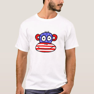 T-shirt Macaco patriótico dos EUA