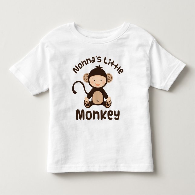 T-shirt Macaco pequeno de Nonnas (Frente)