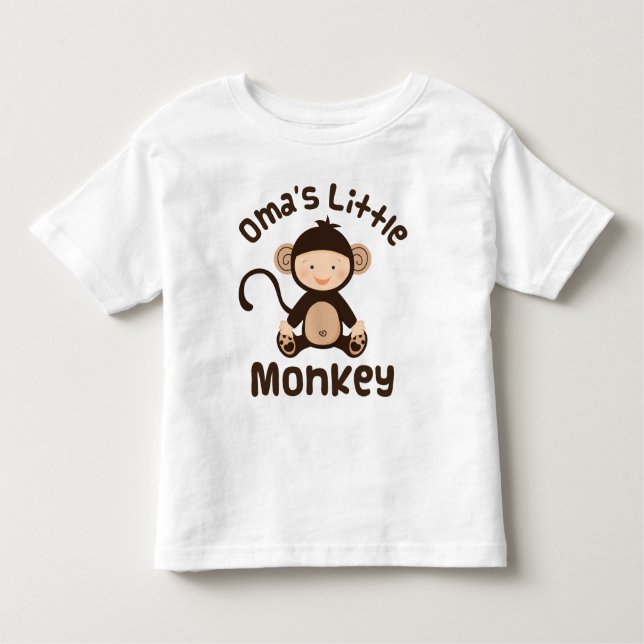 T-shirt Macaco pequeno de Omas (Frente)