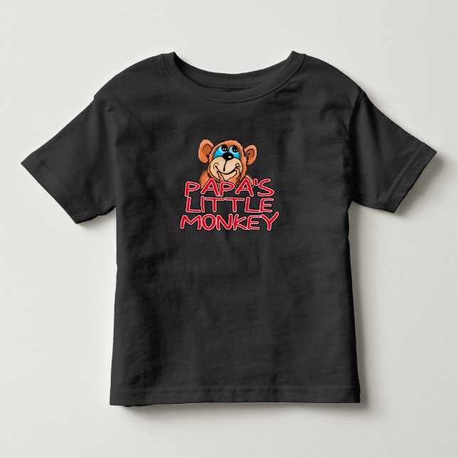 T-shirt Macaco Pequeno do Papa (Frente)