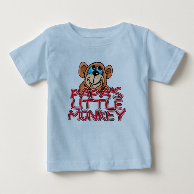 T-shirt Macaco Pequeno do Papa (Frente)