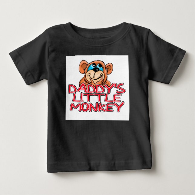 T-shirt Macaco Pequeno pai (Frente)