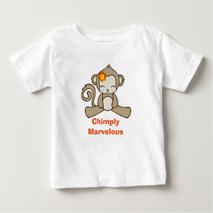 T-shirt Macaco Pun Engraçado Dizendo Com Macaco Bonito