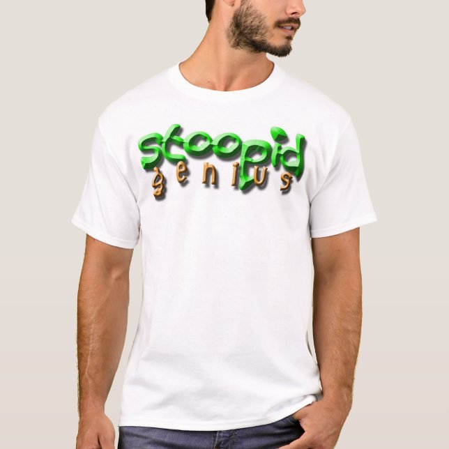 T-shirt Macacos do mar do gênio de Stoopid (Frente)