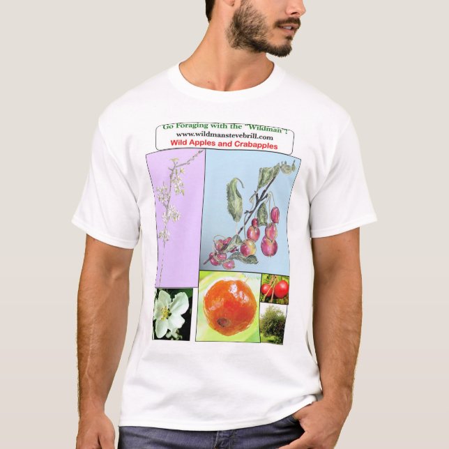 T-shirt Maçãs selvagens e Crabapples (Frente)