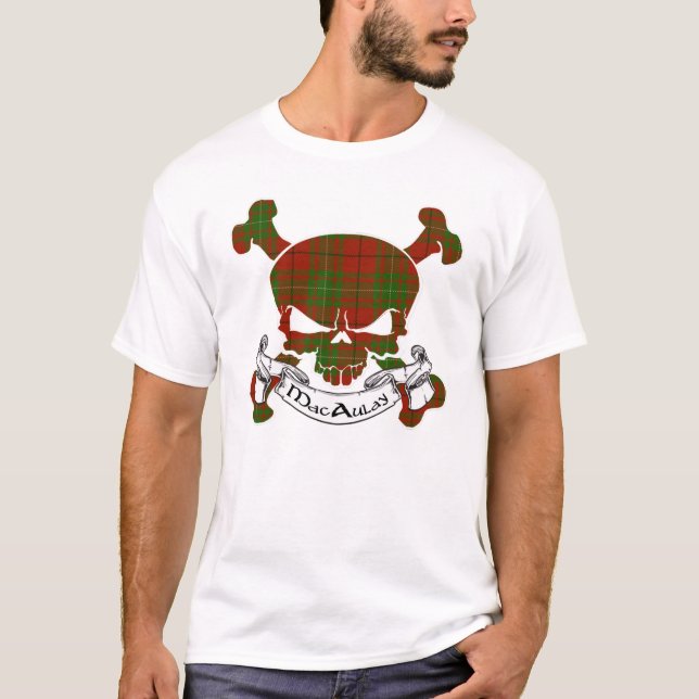 T-shirt MacAulay Tartan Skull (Frente)