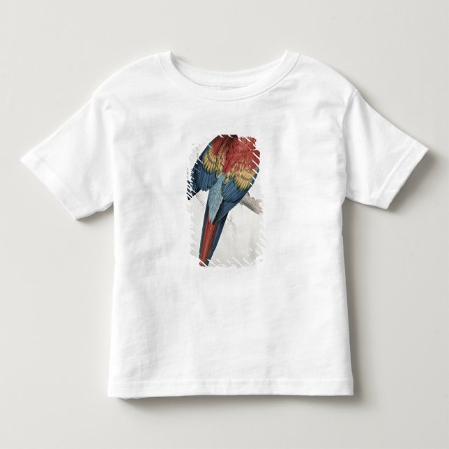 T-shirt Macaw vermelho e amarelo (Frente)