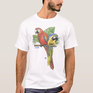 T-shirt Macaws tropicais