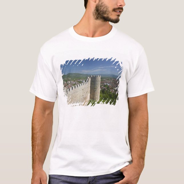 T-shirt MACEDÔNIA, Ohrid. Castelo do Czar Samoil / (Frente)