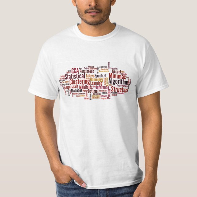 T-shirt Machine Learning Word Cloud (Frente)