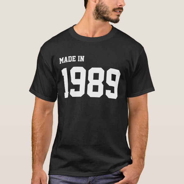 T-shirt Made in 1989 (Frente)