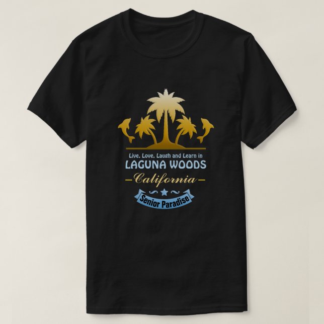 T-shirt Madeiras de Laguna, CA (Frente do Design)